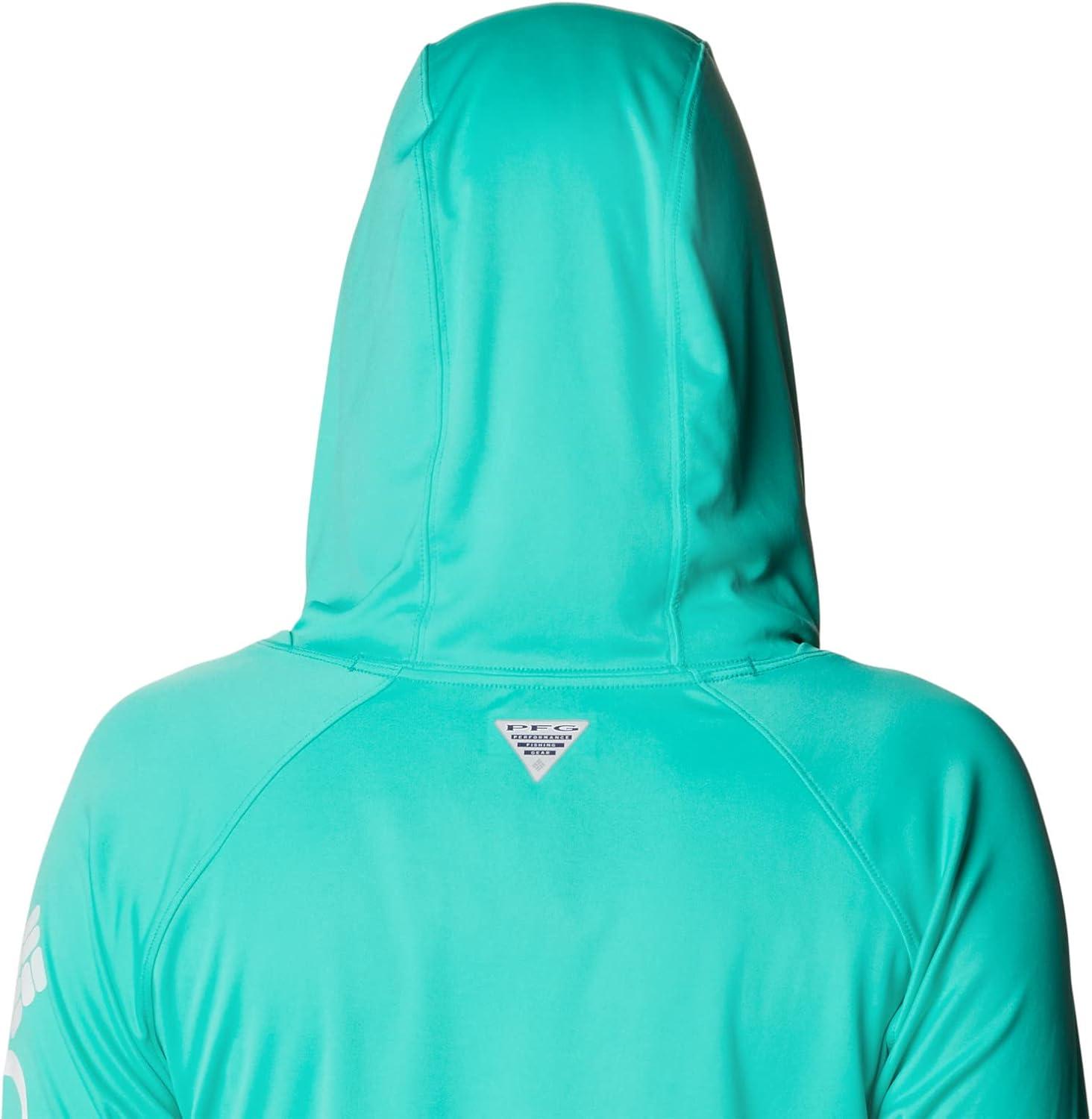 imageColumbia Womens Tidal Tee HoodieElectric TurquoiseWhite Logo