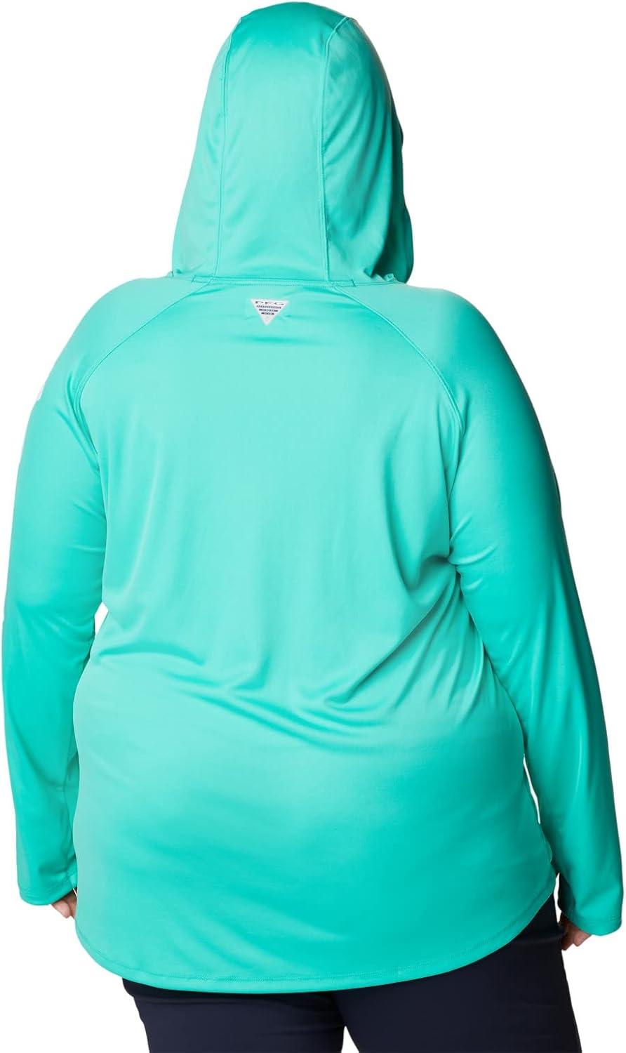 imageColumbia Womens Tidal Tee HoodieElectric TurquoiseWhite Logo