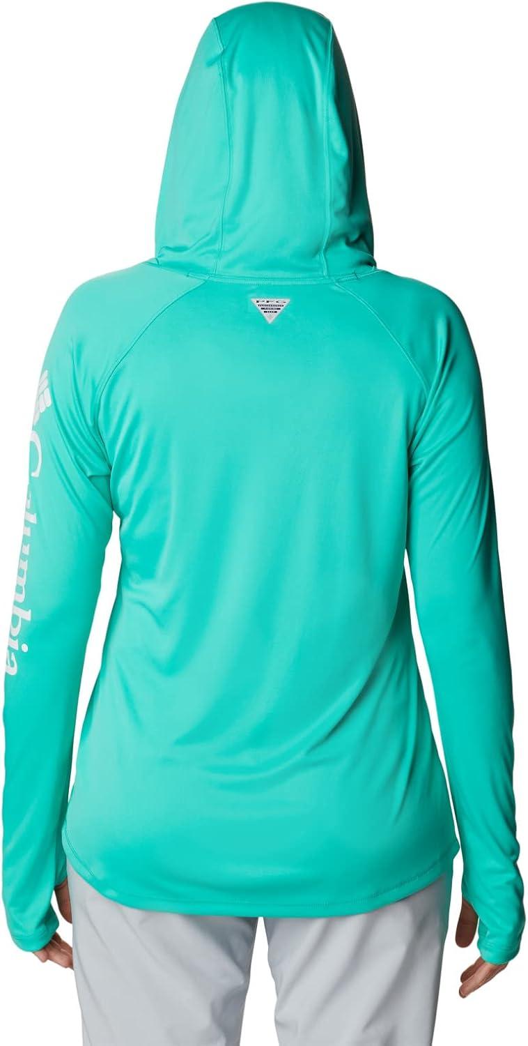 imageColumbia Womens Tidal Tee HoodieElectric TurquoiseWhite Logo