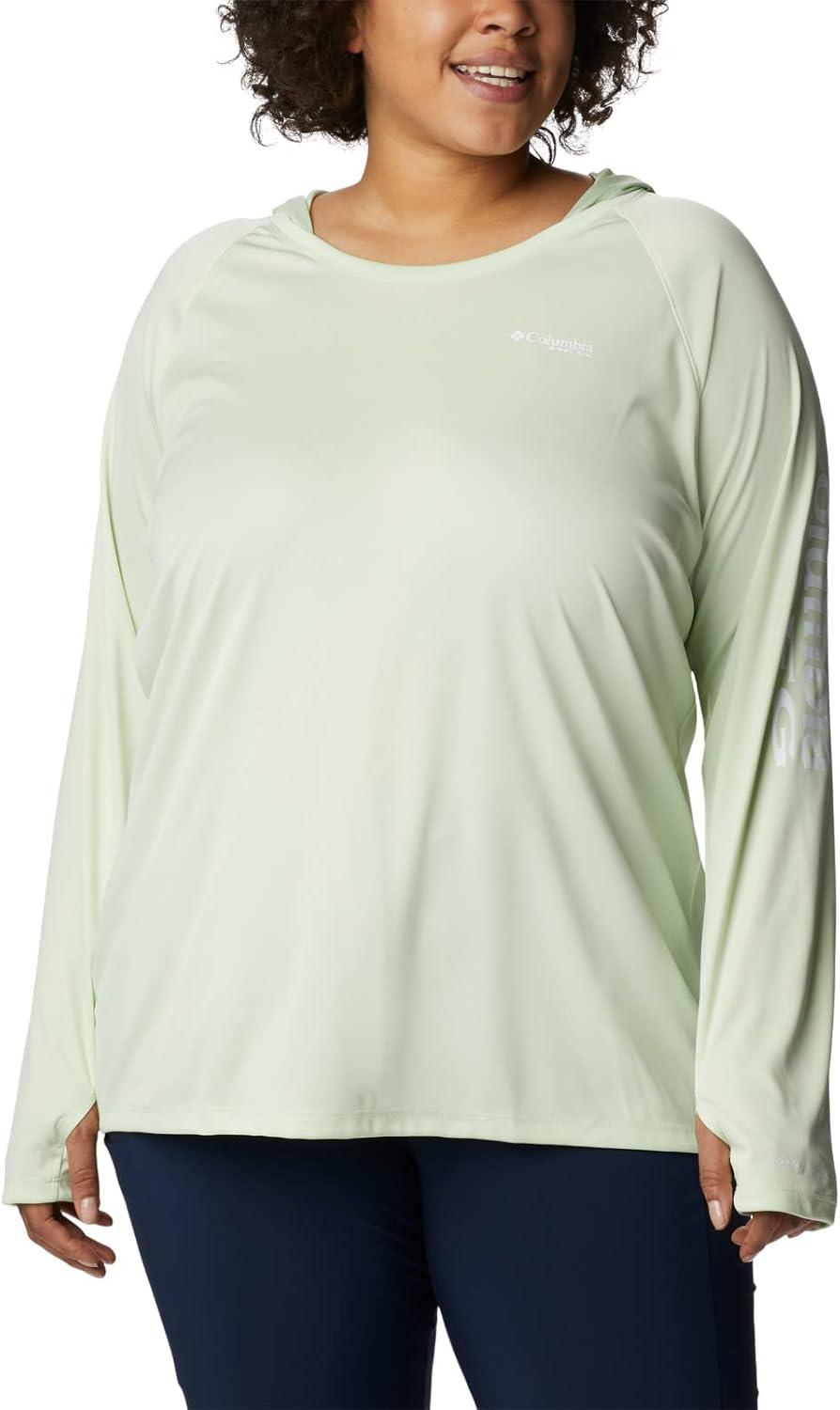 imageColumbia Womens Tidal Tee HoodieLight LimeWhite Logo
