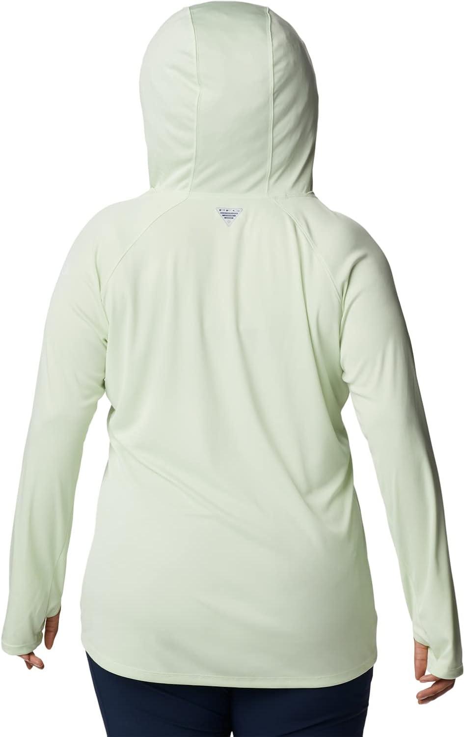 imageColumbia Womens Tidal Tee HoodieLight LimeWhite Logo