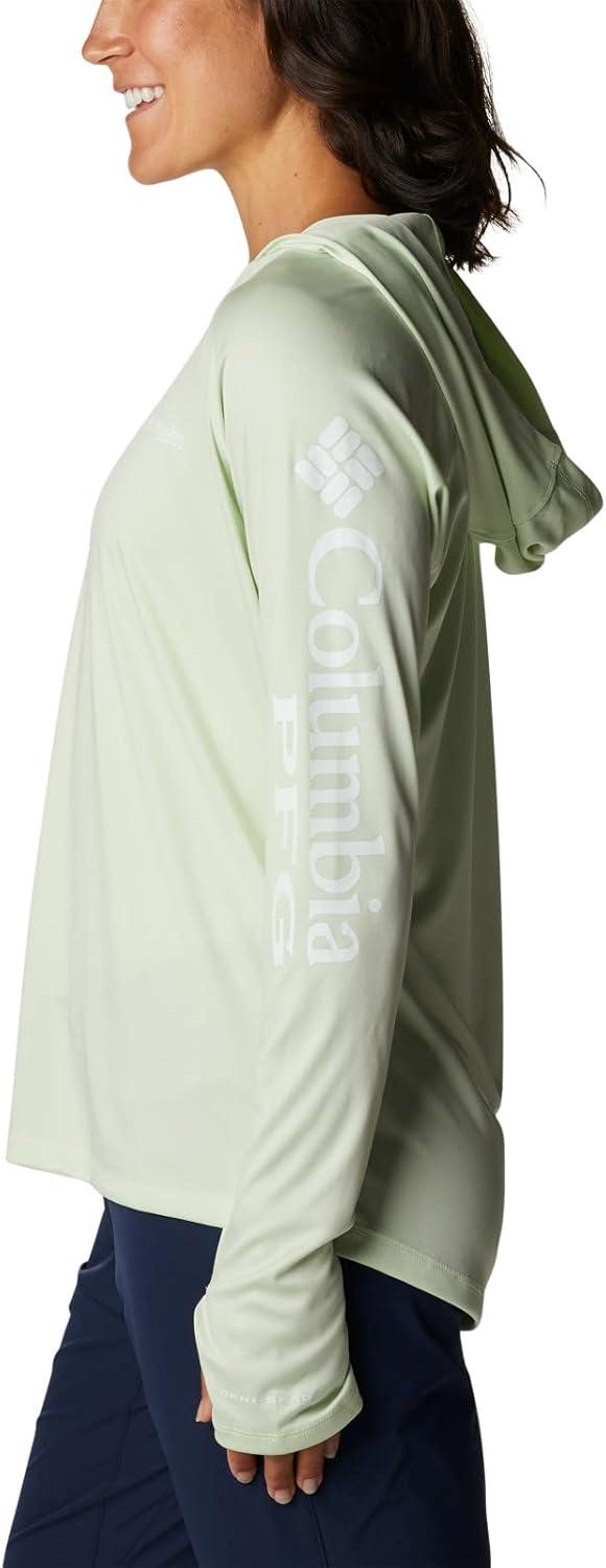 imageColumbia Womens Tidal Tee HoodieLight LimeWhite Logo