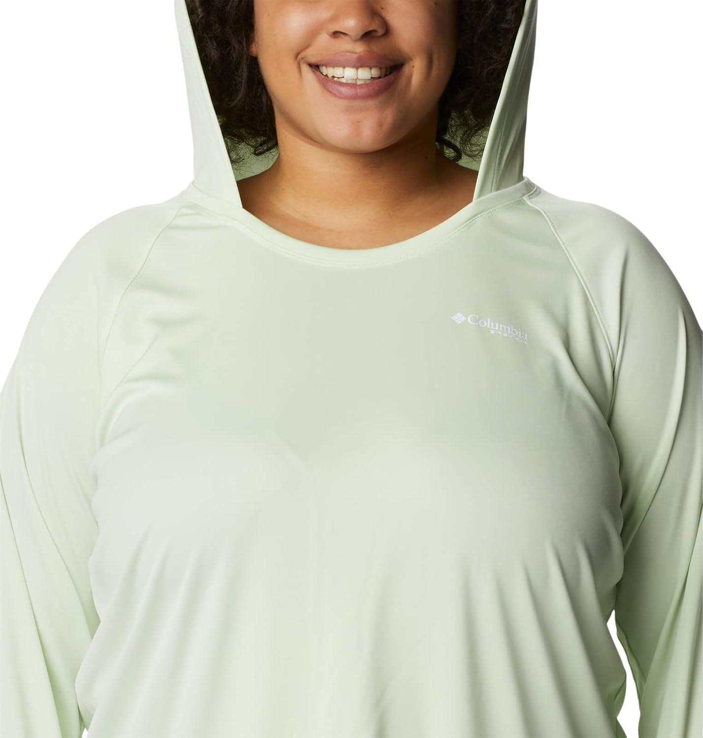 imageColumbia Womens Tidal Tee HoodieLight LimeWhite Logo
