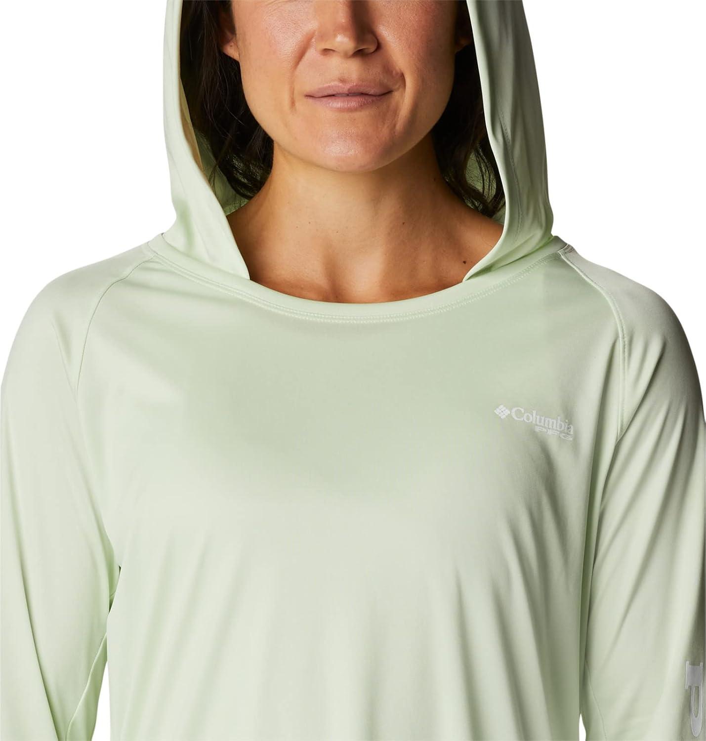 imageColumbia Womens Tidal Tee HoodieLight LimeWhite Logo