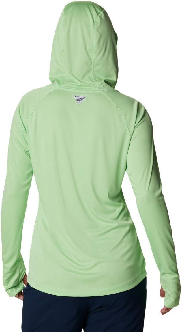 imageColumbia Womens Tidal Tee HoodieLime GlowWhite Logo