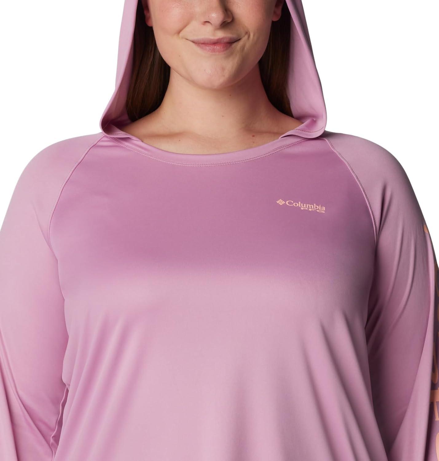 imageColumbia Womens Tidal Tee HoodieMinuetTiki Pink Logo