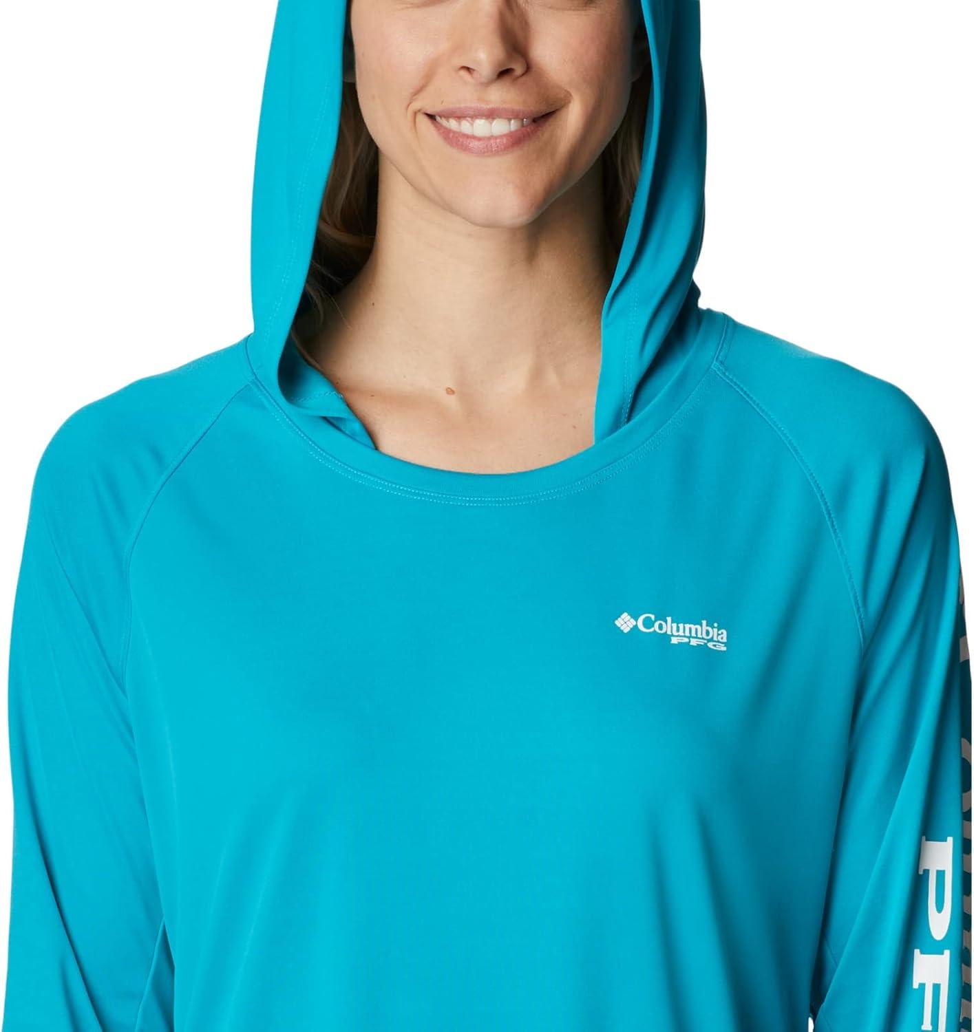 imageColumbia Womens Tidal Tee HoodieOcean TealWhite Logo