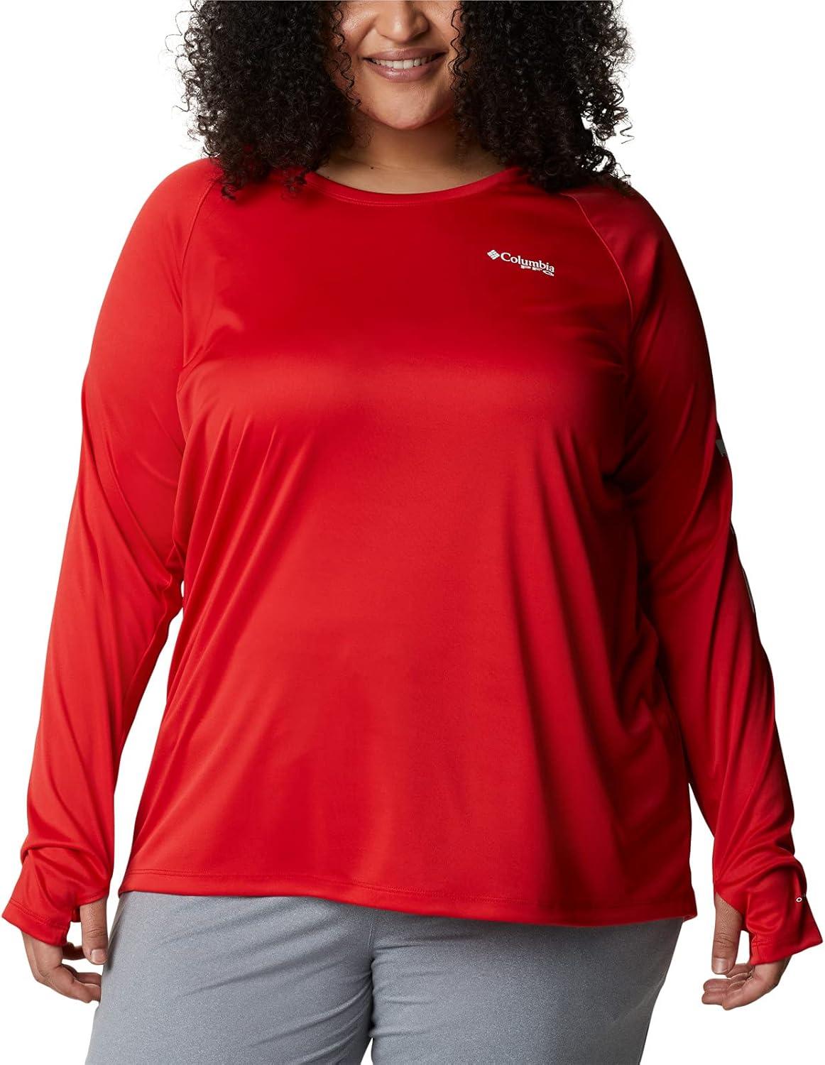 imageColumbia Womens Tidal Tee HoodieRed SparkWhite Logo