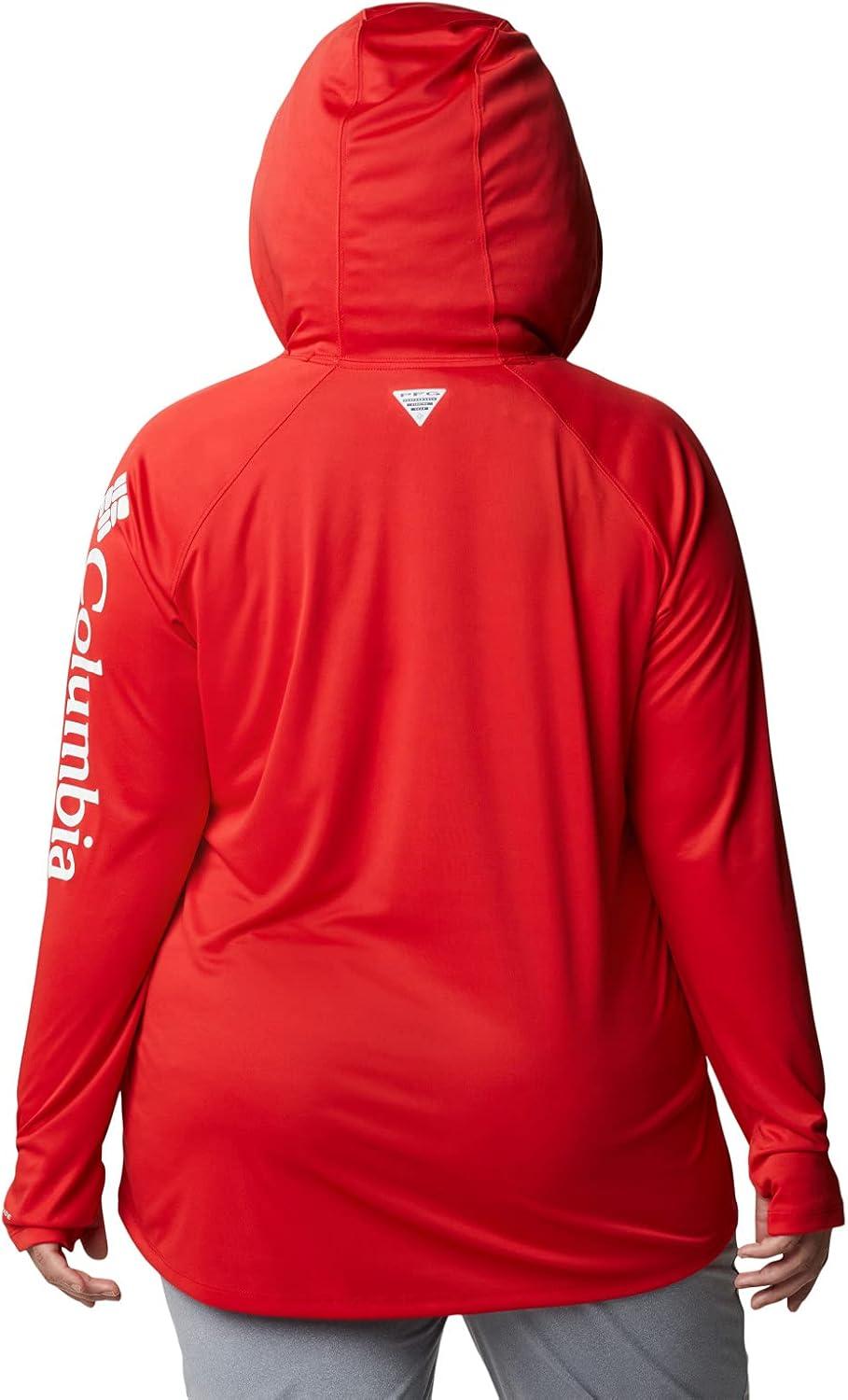 imageColumbia Womens Tidal Tee HoodieRed SparkWhite Logo