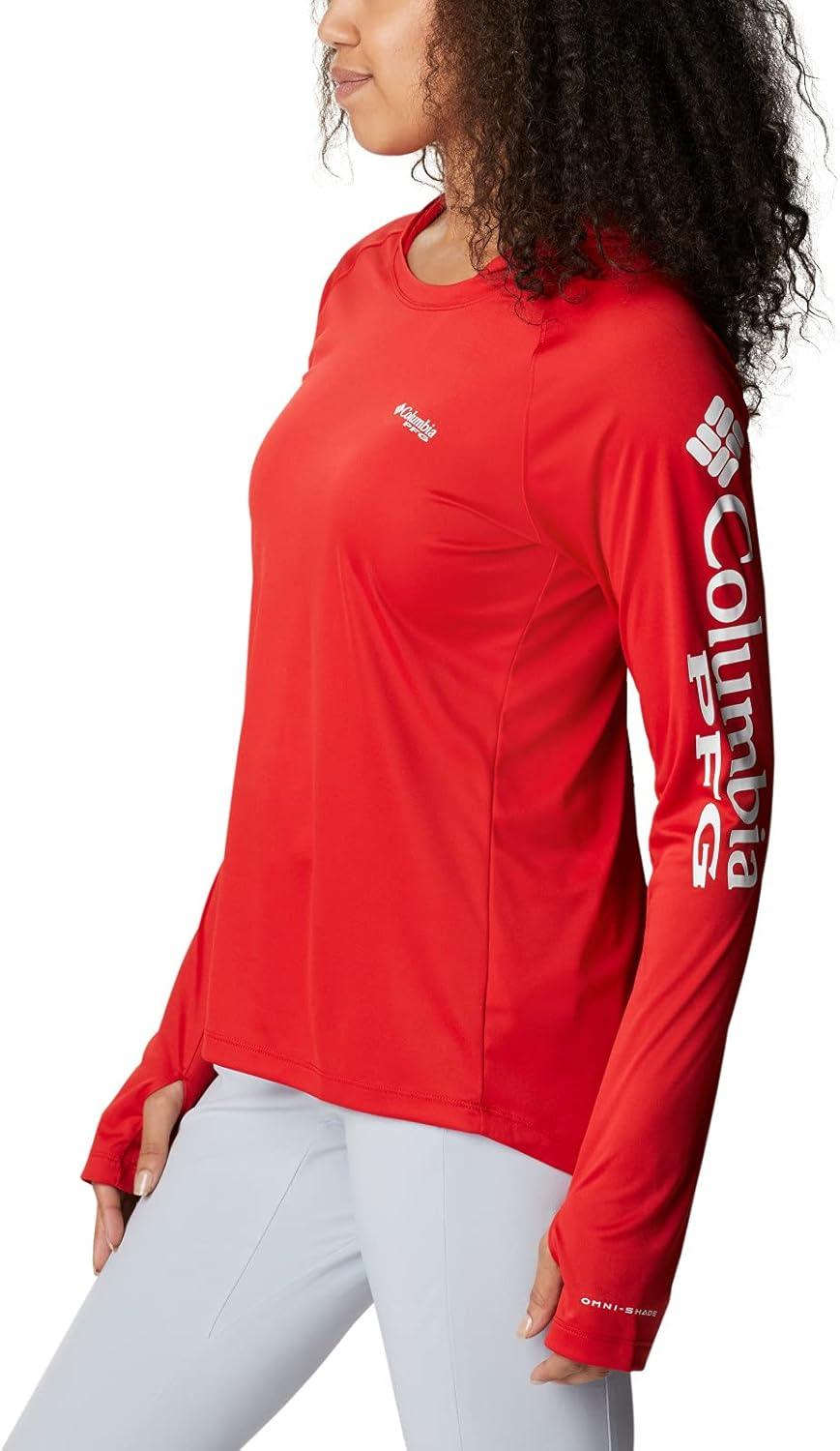 imageColumbia Womens Tidal Tee HoodieRed SparkWhite Logo