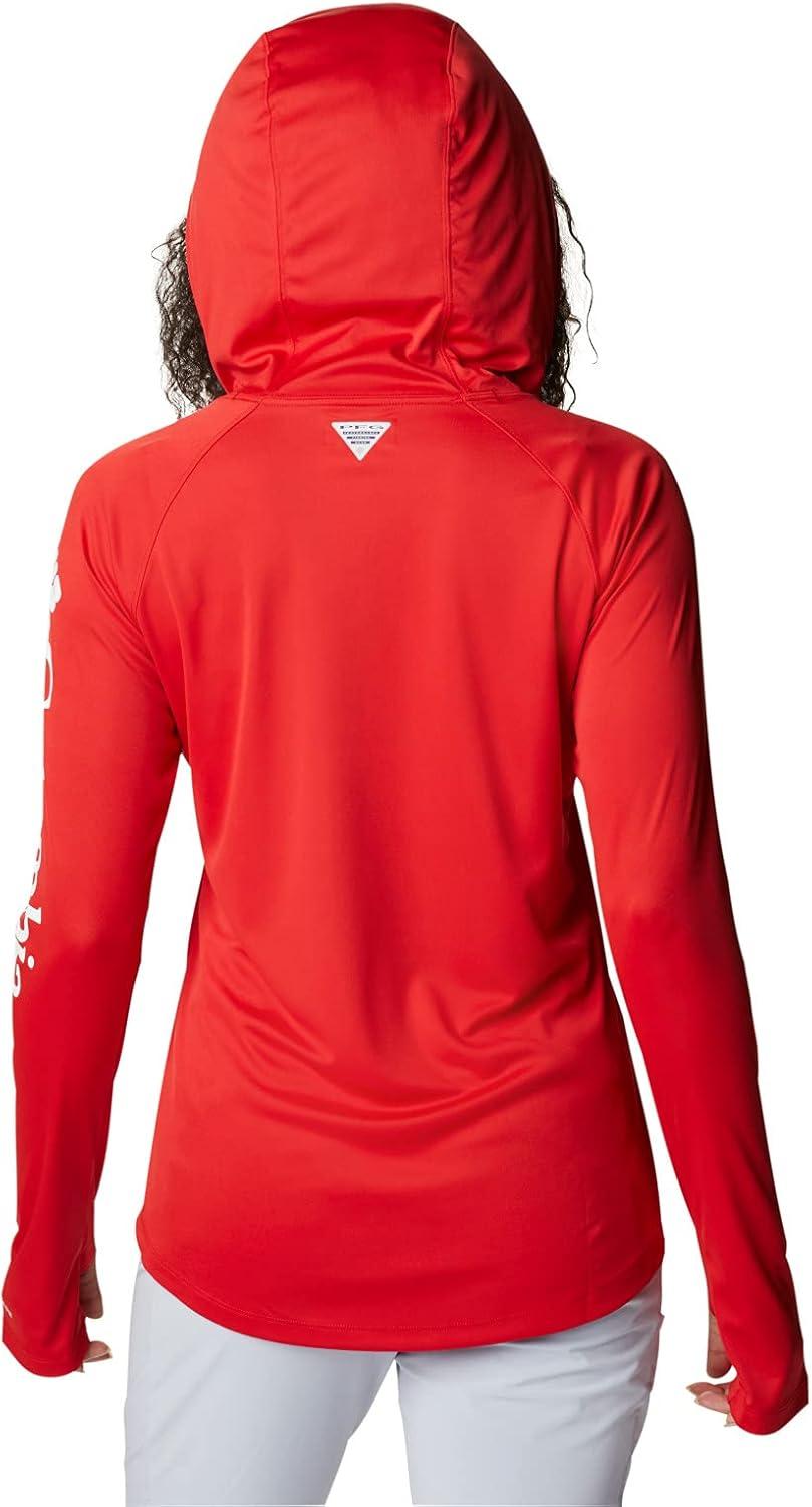 imageColumbia Womens Tidal Tee HoodieRed SparkWhite Logo