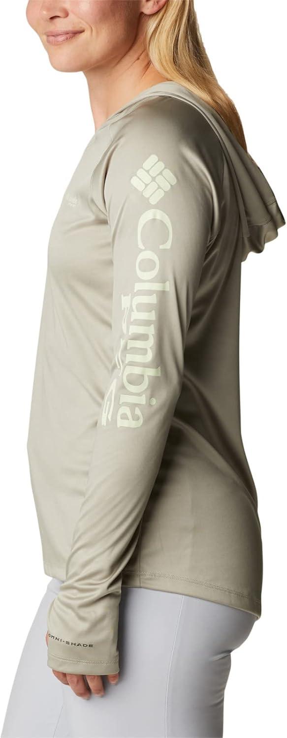 imageColumbia Womens Tidal Tee HoodieSafariLight Lime Logo