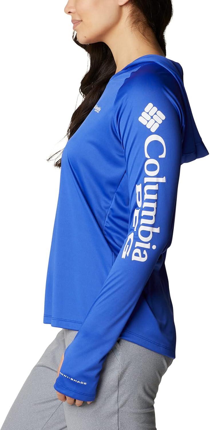 imageColumbia Womens Tidal Tee HoodieTanzaniteWhite Logo