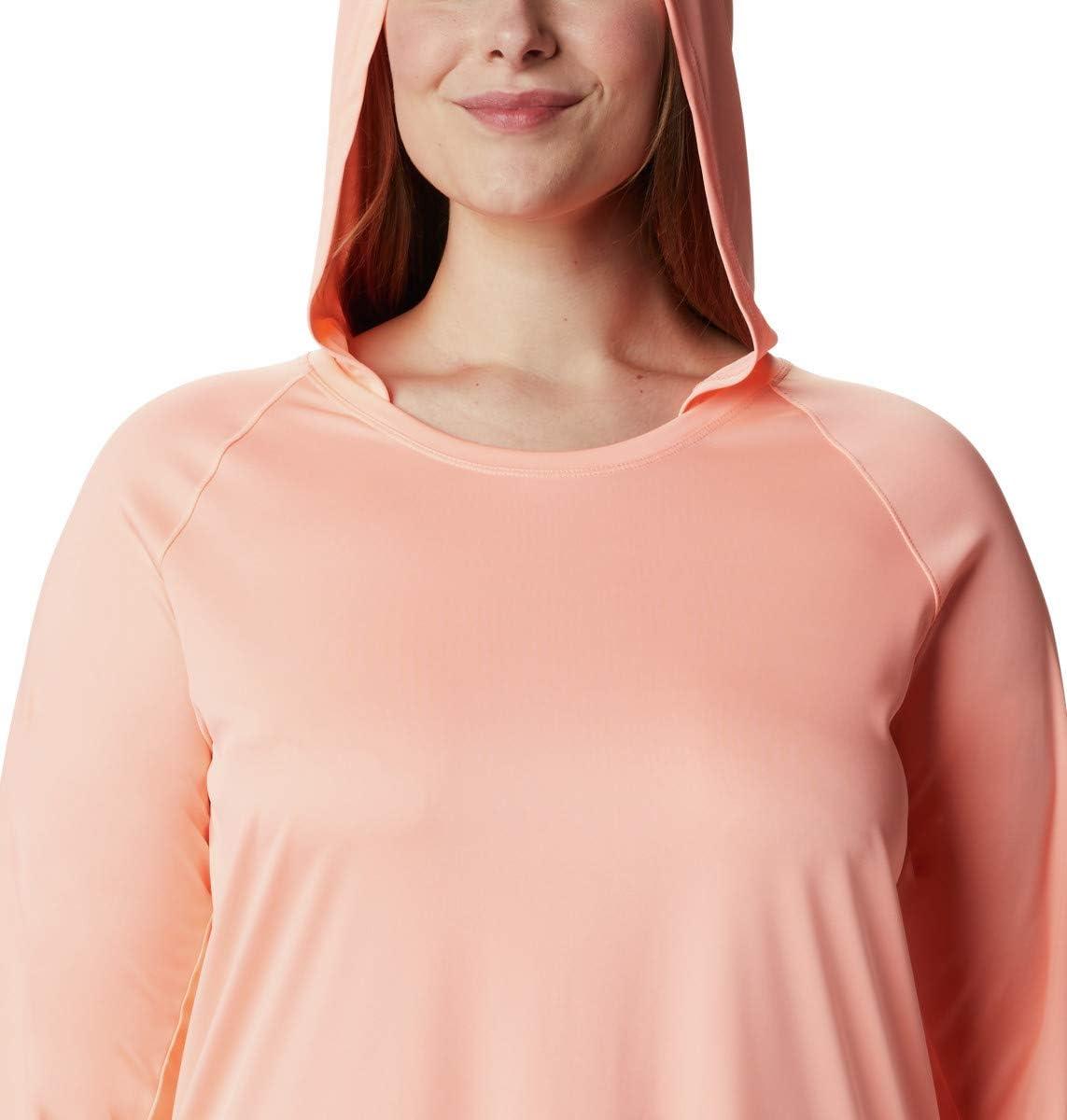 imageColumbia Womens Tidal Tee HoodieTiki PinkWhite Logo