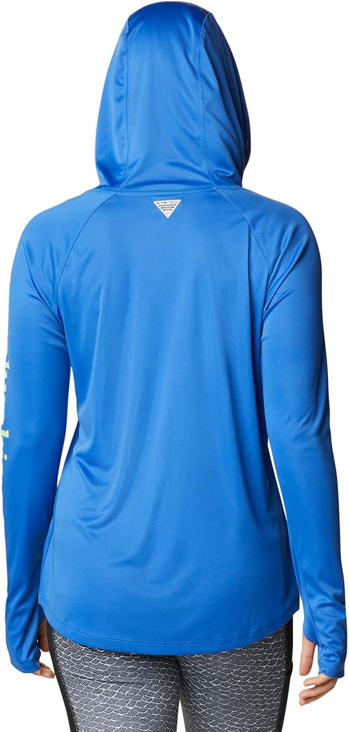 imageColumbia Womens Tidal Tee HoodieVivid BlueLime Glow