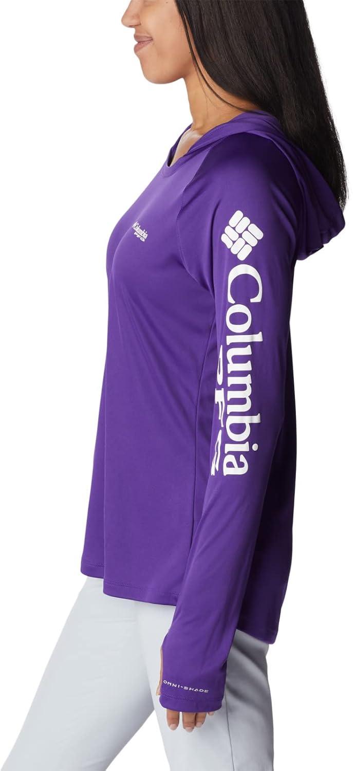 imageColumbia Womens Tidal Tee HoodieVivid PurpleWhite Logo