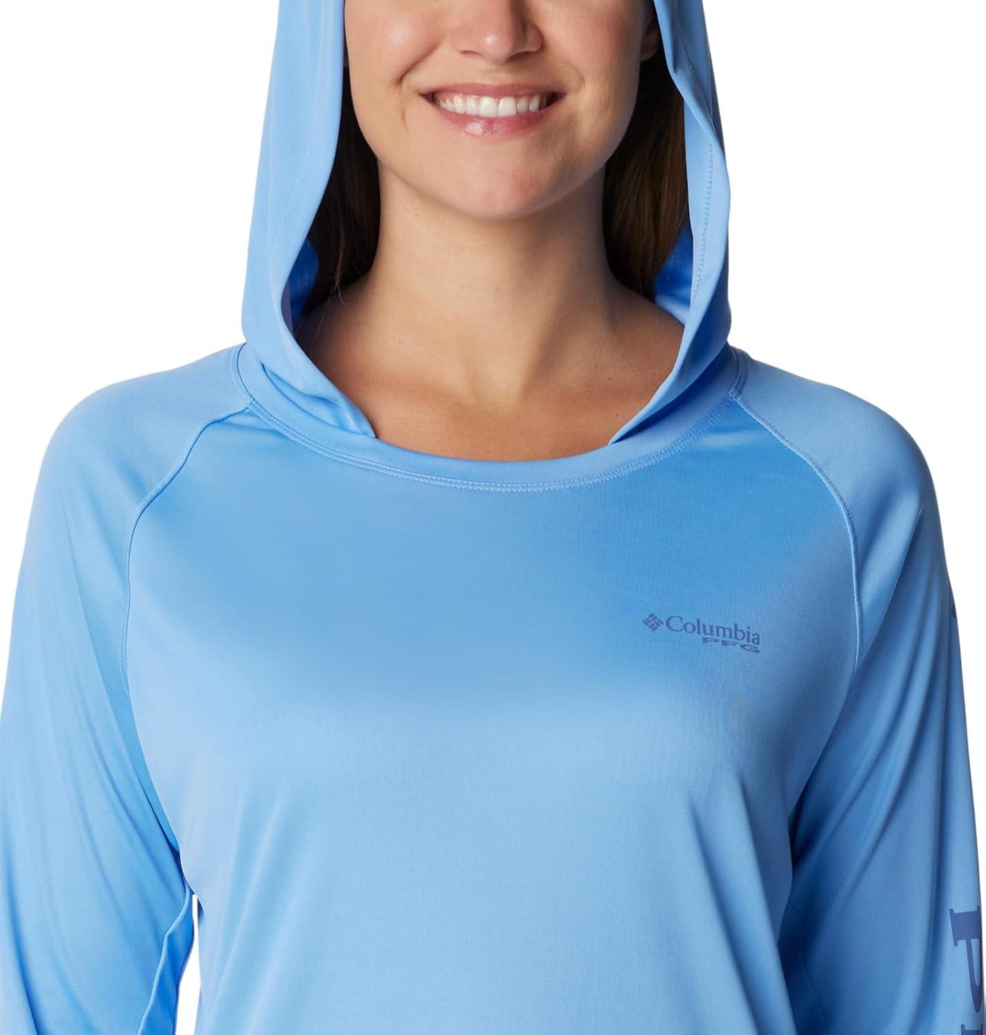 imageColumbia Womens Tidal Tee HoodieWhite CapBluebell Logo