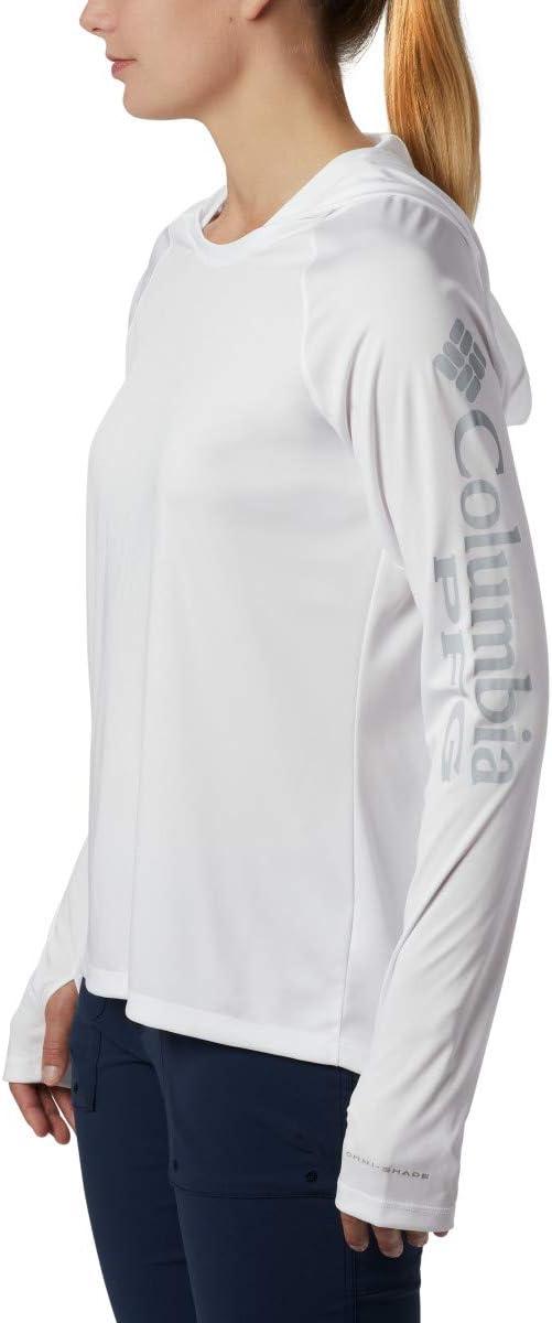 imageColumbia Womens Tidal Tee HoodieWhiteCirrus Grey Logo