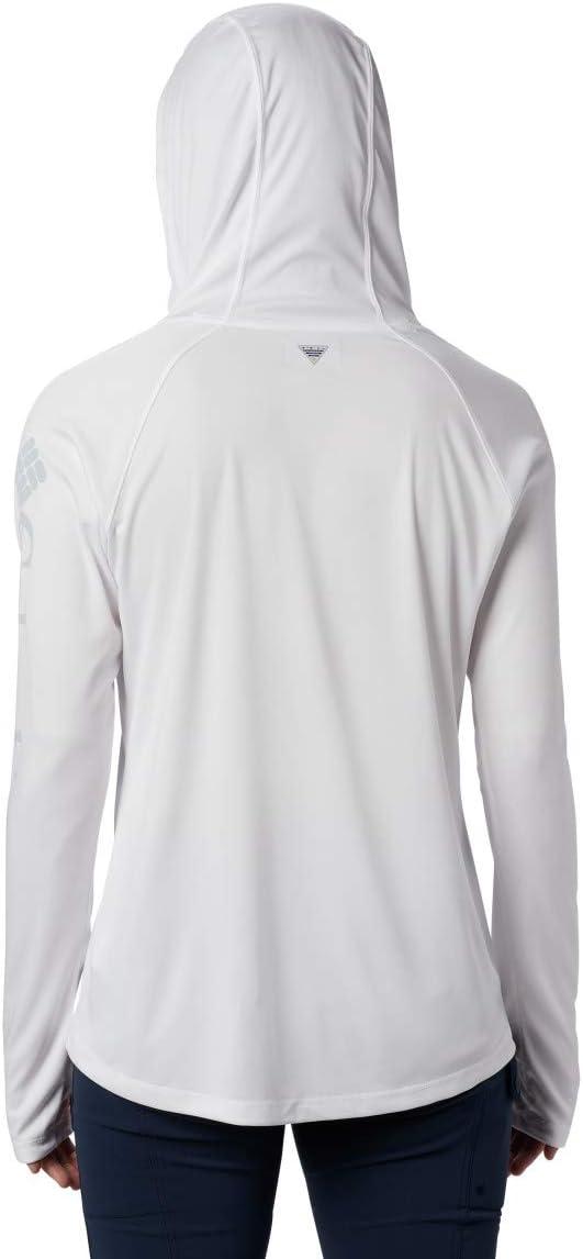 imageColumbia Womens Tidal Tee HoodieWhiteCirrus Grey Logo