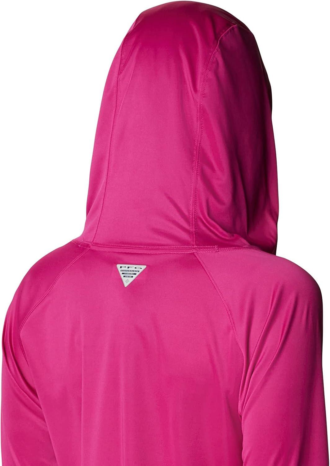 imageColumbia Womens Tidal Tee HoodieWild FuchsiaWhite Logo