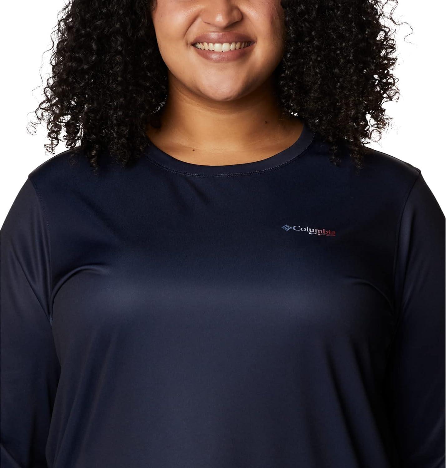 imageColumbia Womens Tidal Tee PFG Fish Flag LsTidal Tee PFG Fish Flag Long SleeveCollegiate NavyFish Flag Ombre