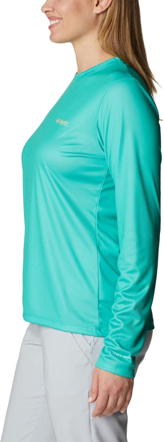 imageColumbia Womens Tidal Tee PFG Fish Flag LsTidal Tee PFG Fish Flag Long SleeveElectric TurquoiseSun Glow Gradient