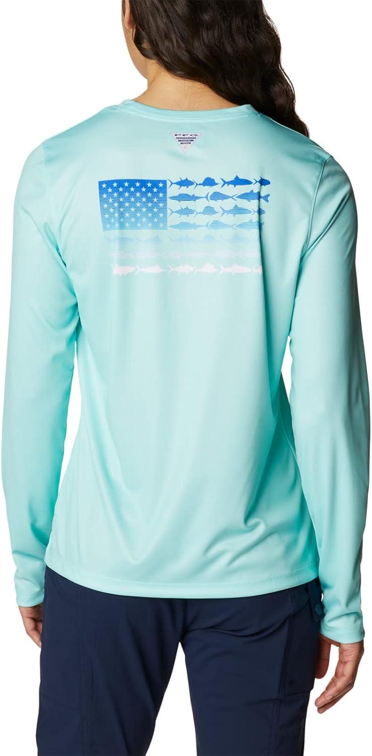 imageColumbia Womens Tidal Tee PFG Fish Flag LsTidal Tee PFG Fish Flag Long SleeveGulf StreamAtoll Gradient