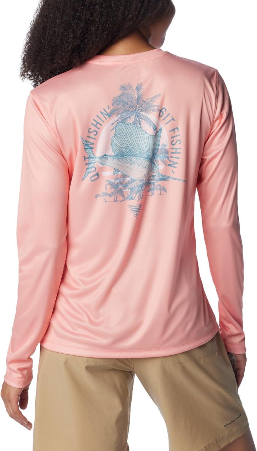 imageColumbia Womens Tidal Tee PFG Sun UpTiki PinkQuit Wishin