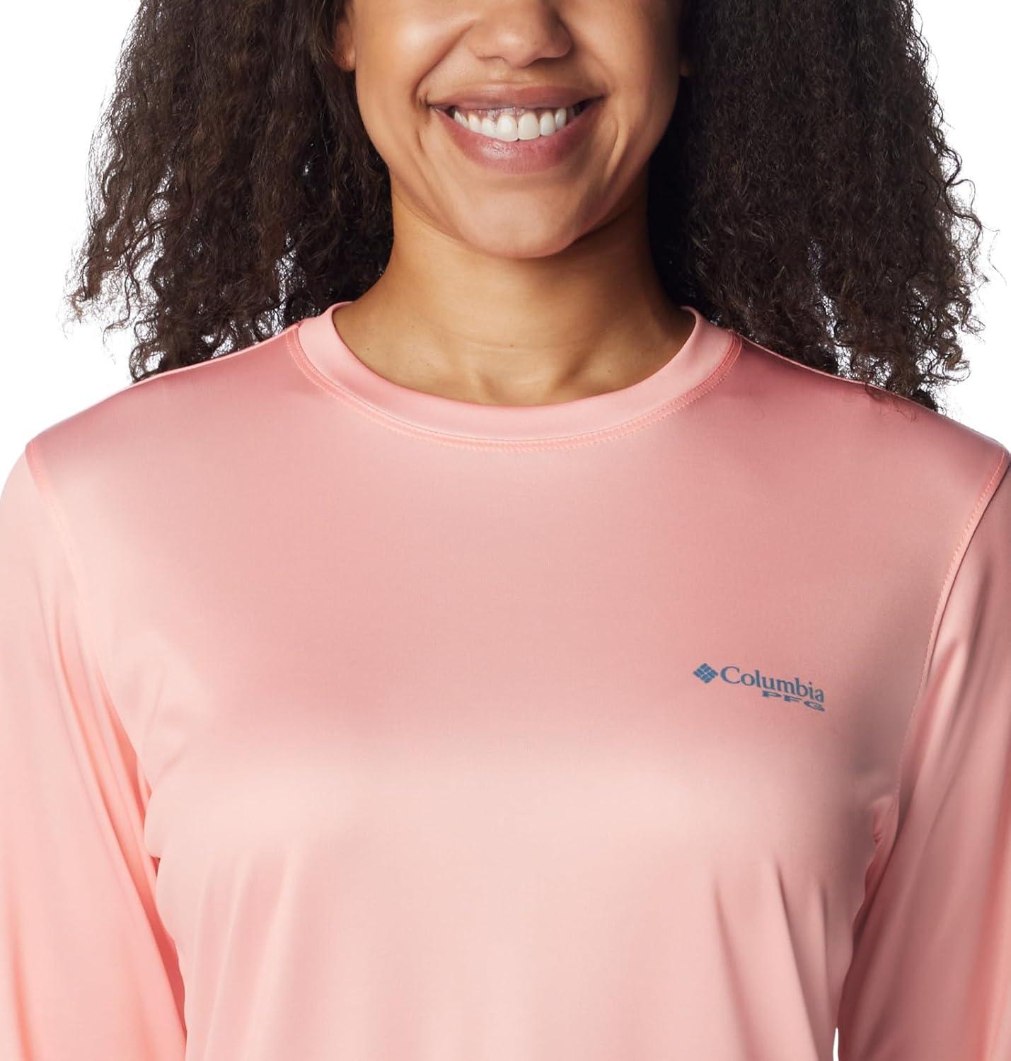 imageColumbia Womens Tidal Tee PFG Sun UpTiki PinkQuit Wishin