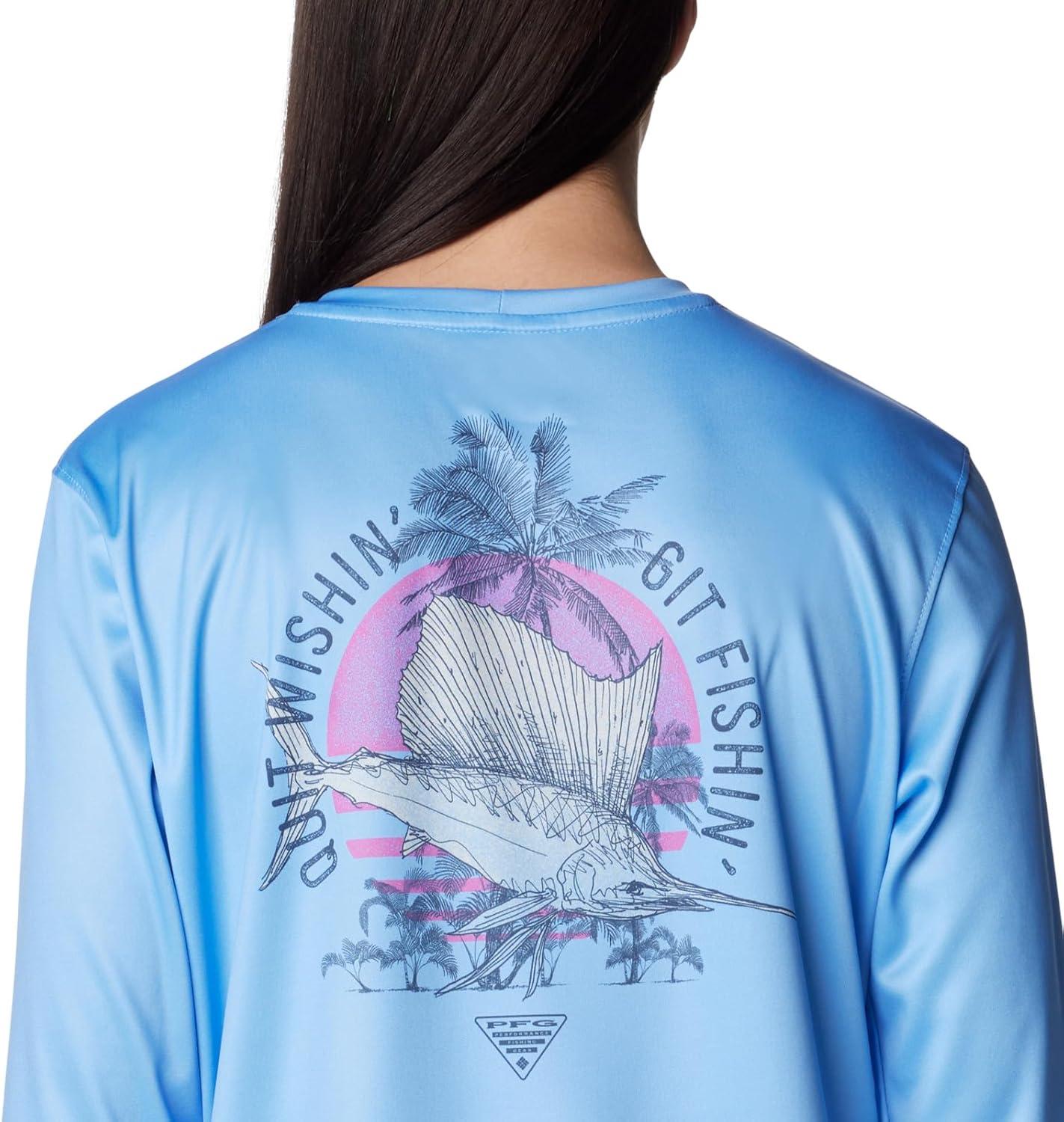 imageColumbia Womens Tidal Tee PFG Sun UpWhite CapQuit Wishin