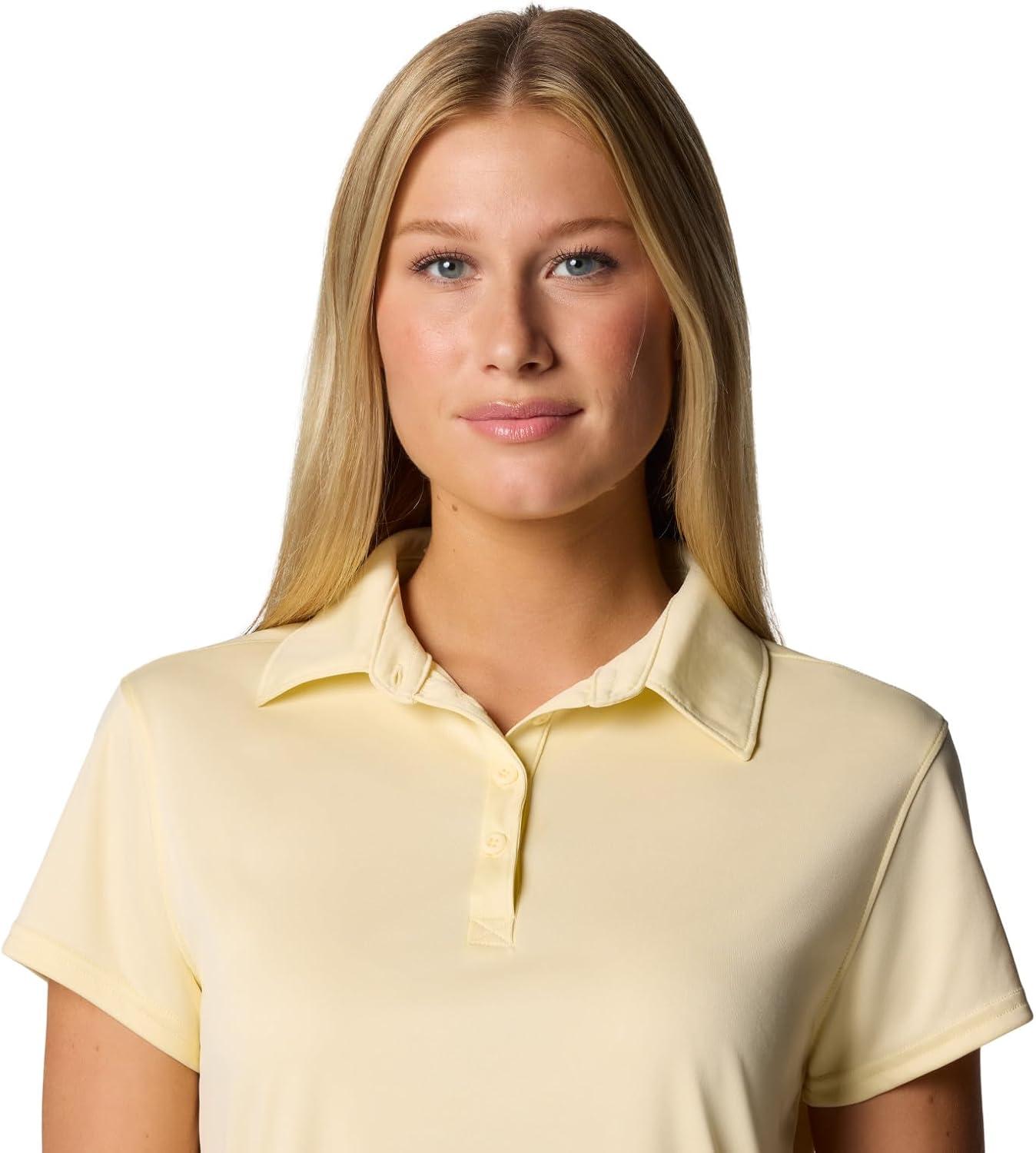 imageColumbia Womens Tidal Tee Short Sleeve PoloLemon Wash