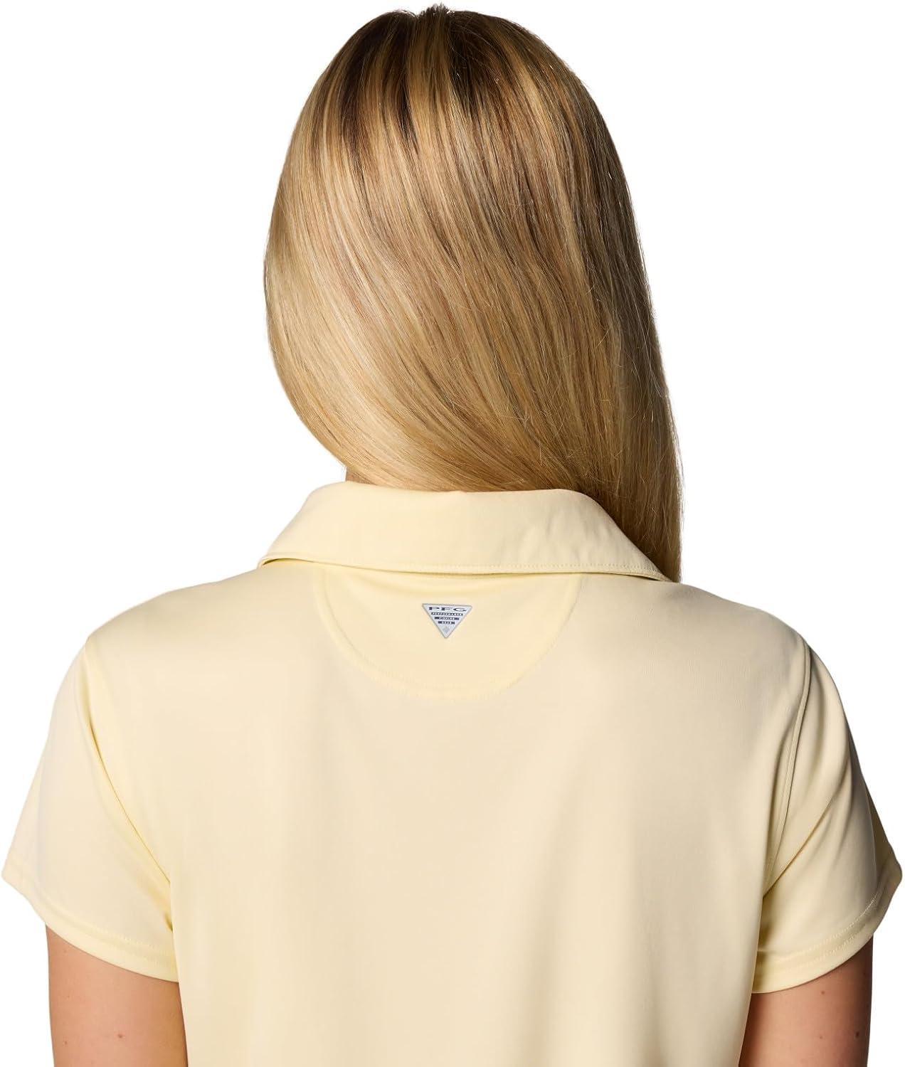 imageColumbia Womens Tidal Tee Short Sleeve PoloLemon Wash