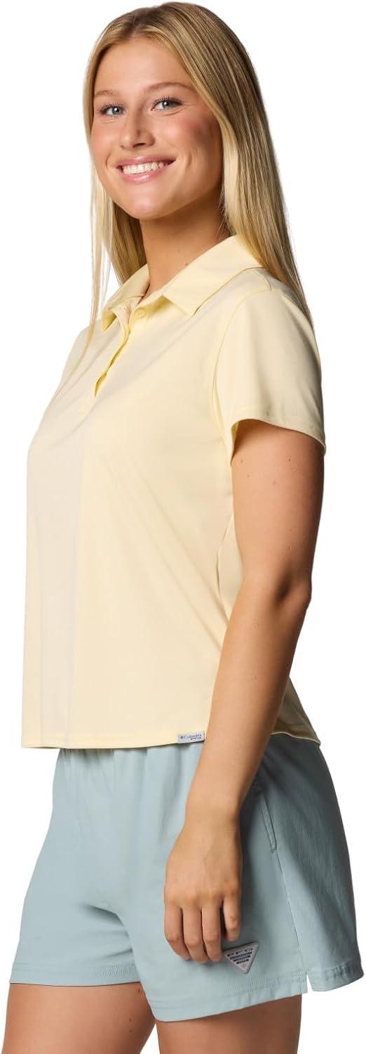 imageColumbia Womens Tidal Tee Short Sleeve PoloLemon Wash