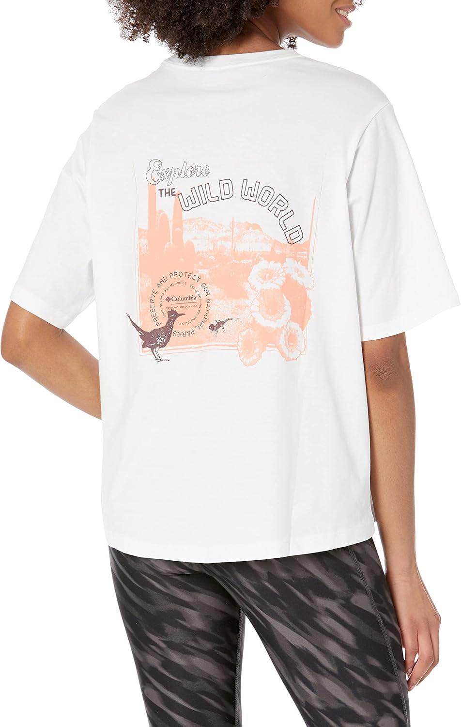 imageColumbia Womens Wild Places Short Sleeve TeeWhiteExplore the World Graphic