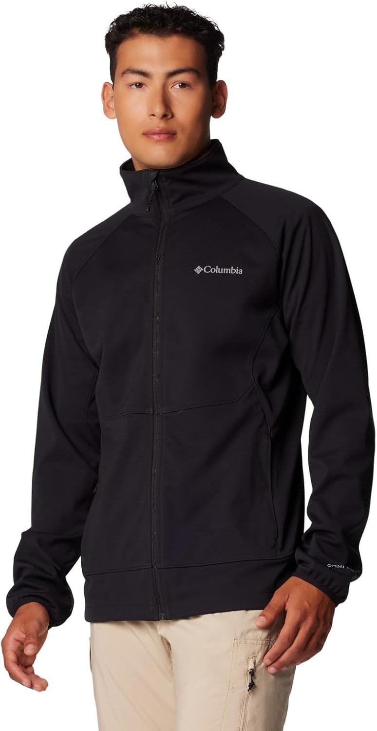 imageColumbia mens Outdoor Tracks Full Zip IiBlackCity Grey