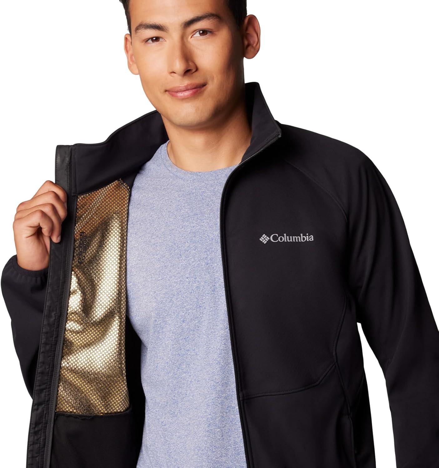 imageColumbia mens Outdoor Tracks Full Zip IiBlackCity Grey
