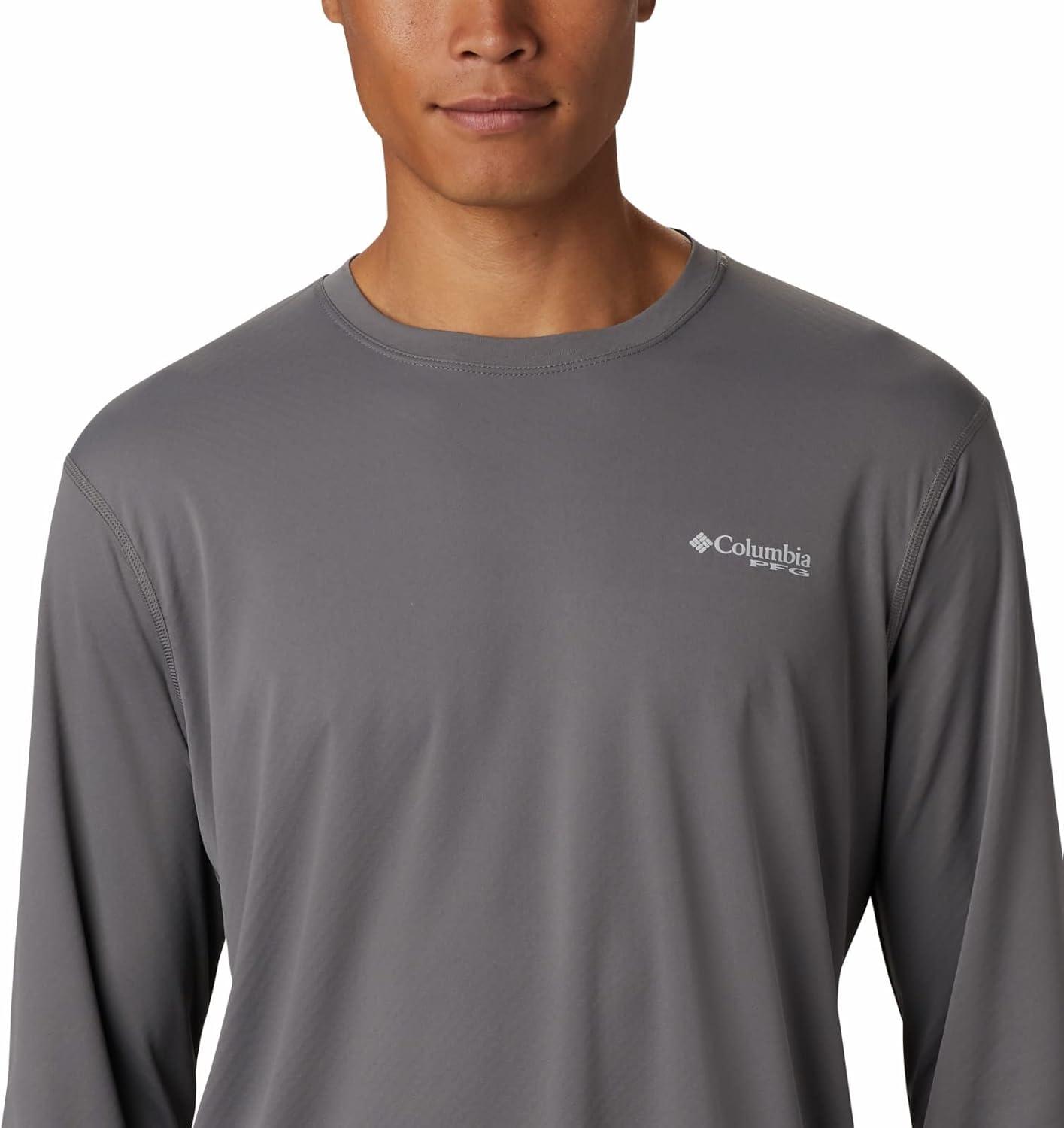 imageColumbia mens Pfg Zero Rules Long Sleeve ShirtCity Grey
