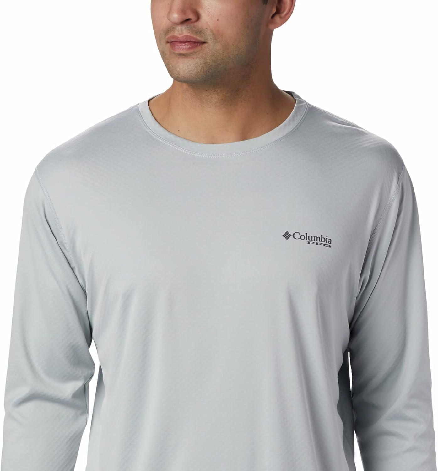 imageColumbia mens Pfg Zero Rules Long Sleeve ShirtCool Grey