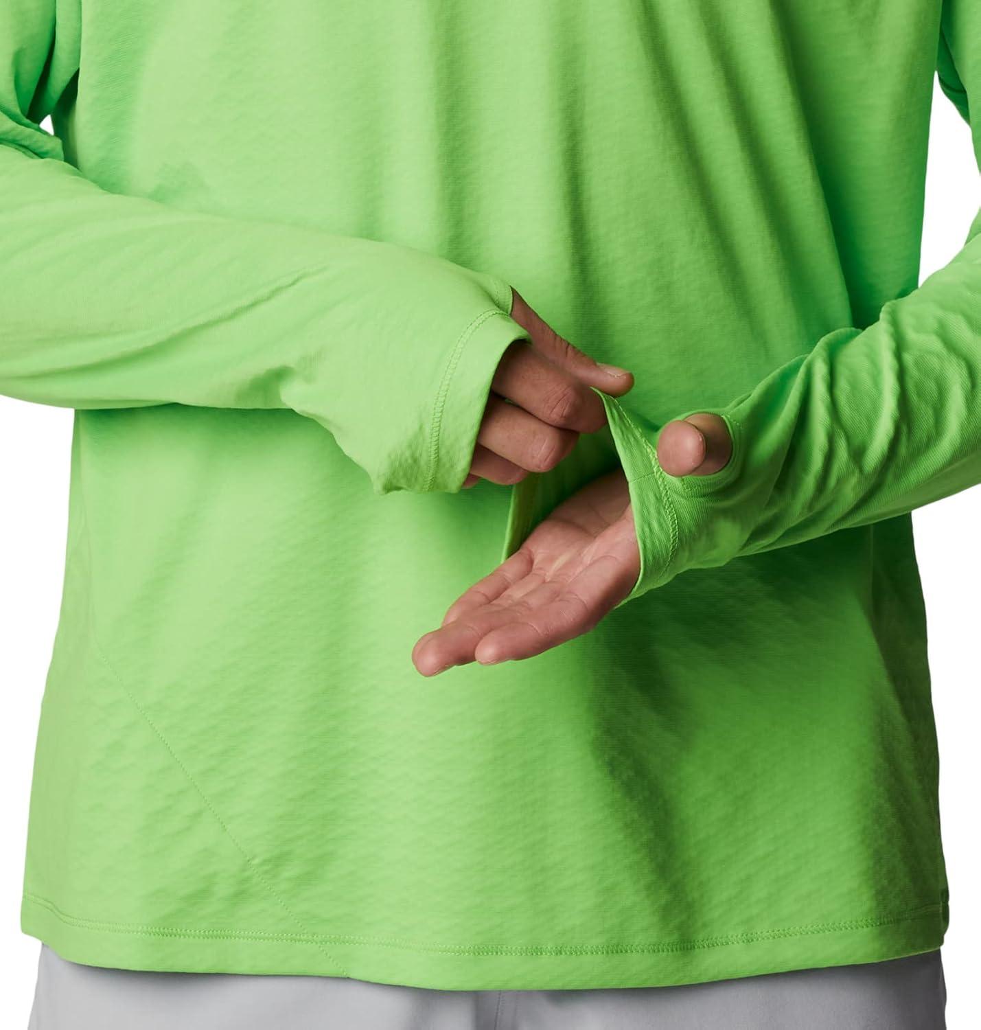 imageColumbia mens Pfg Zero Rules Long Sleeve ShirtGreen Mamba