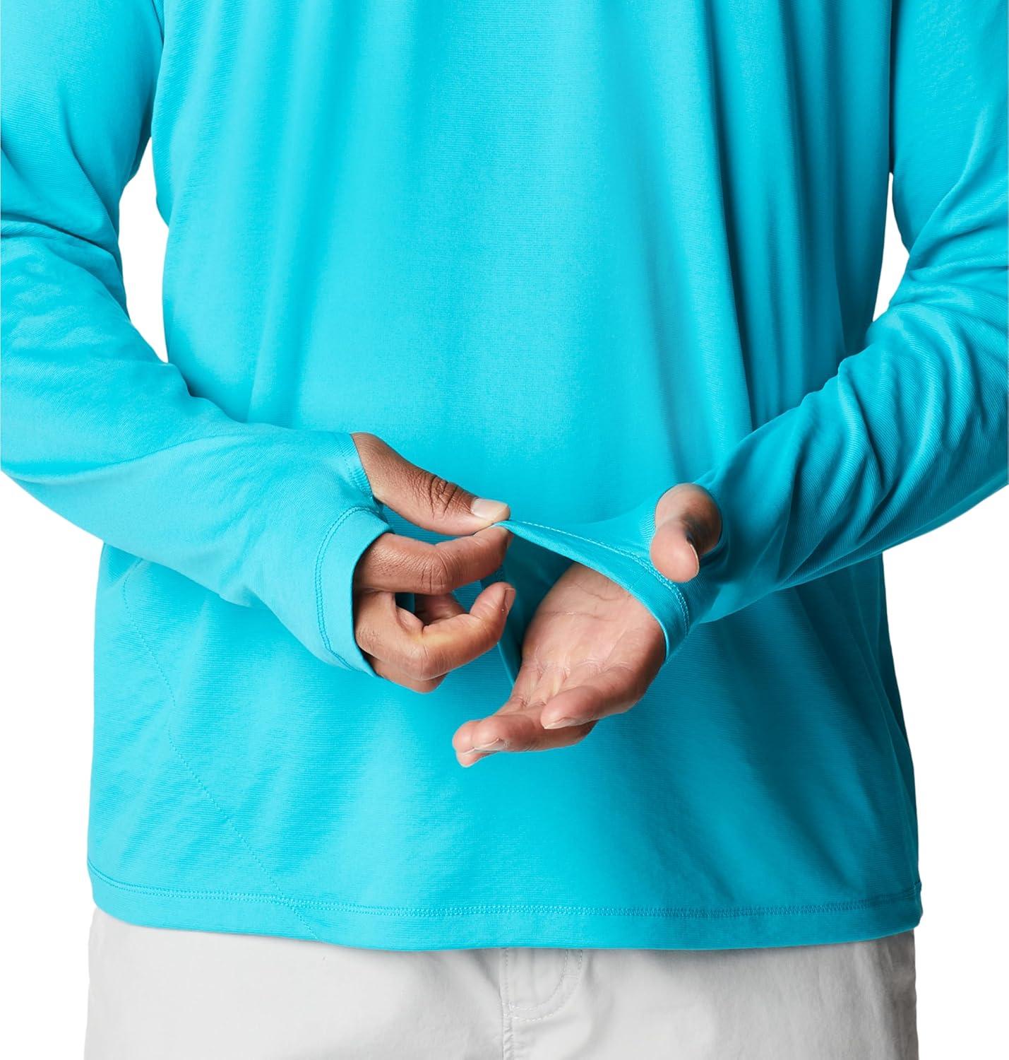imageColumbia mens Pfg Zero Rules Long Sleeve ShirtOcean Teal