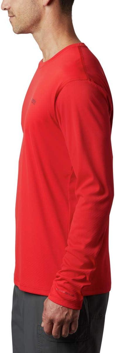 imageColumbia mens Pfg Zero Rules Long Sleeve ShirtRed Spark