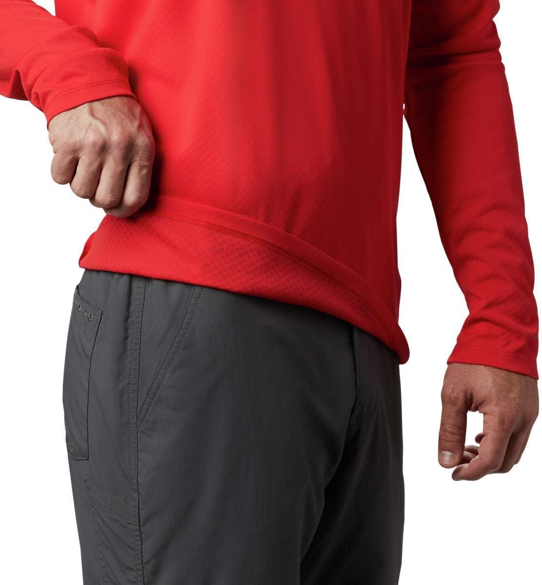 imageColumbia mens Pfg Zero Rules Long Sleeve ShirtRed Spark