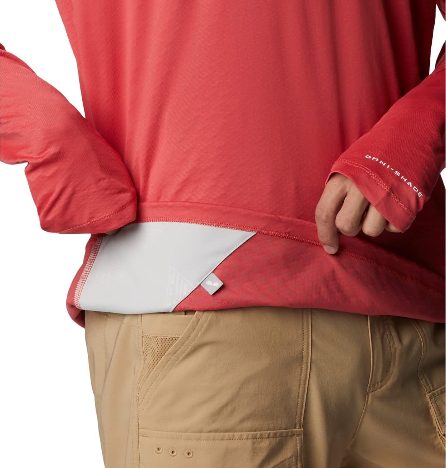 imageColumbia mens Pfg Zero Rules Long Sleeve ShirtSunset Red