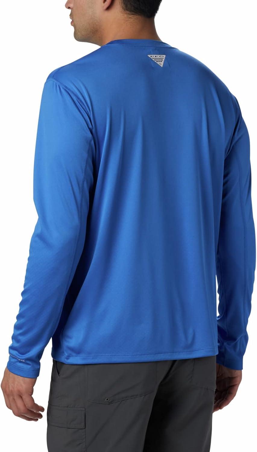 imageColumbia mens Pfg Zero Rules Long Sleeve ShirtVivid Blue