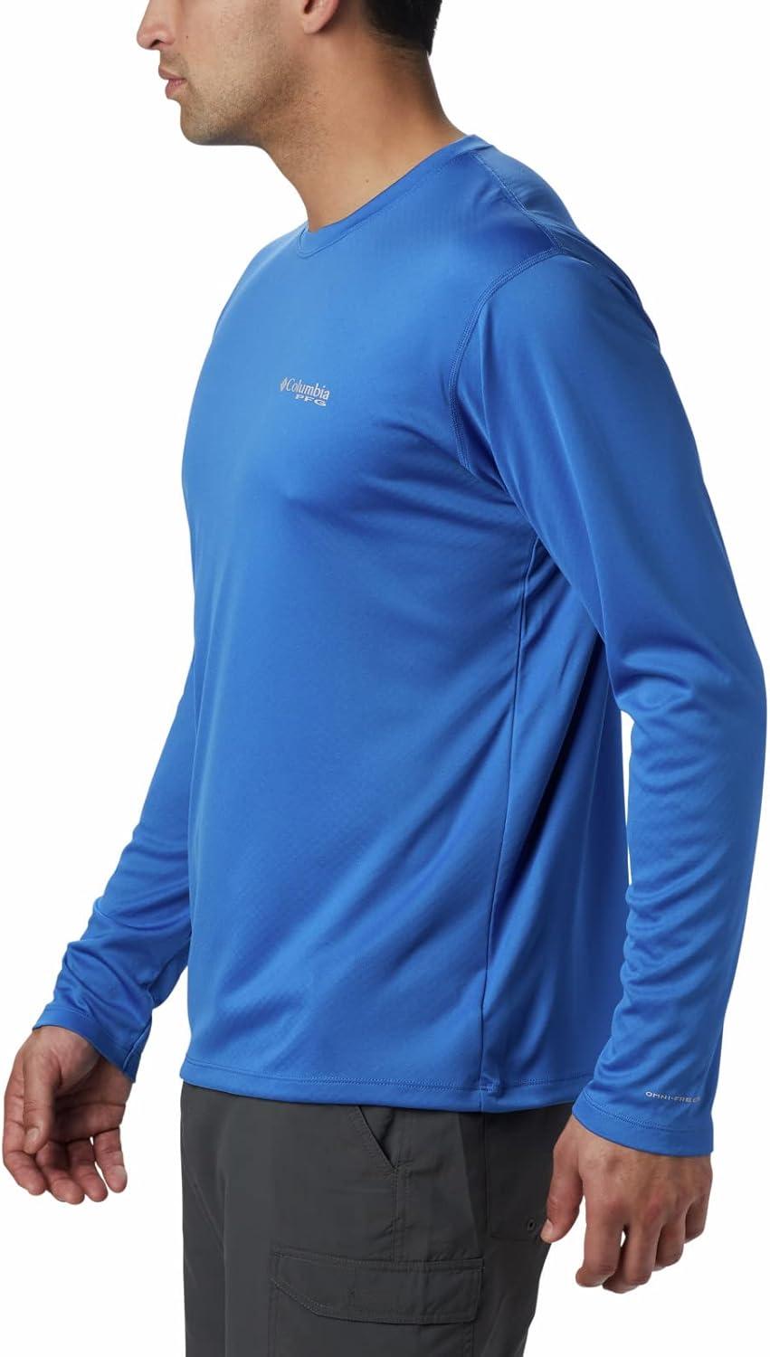 imageColumbia mens Pfg Zero Rules Long Sleeve ShirtVivid Blue