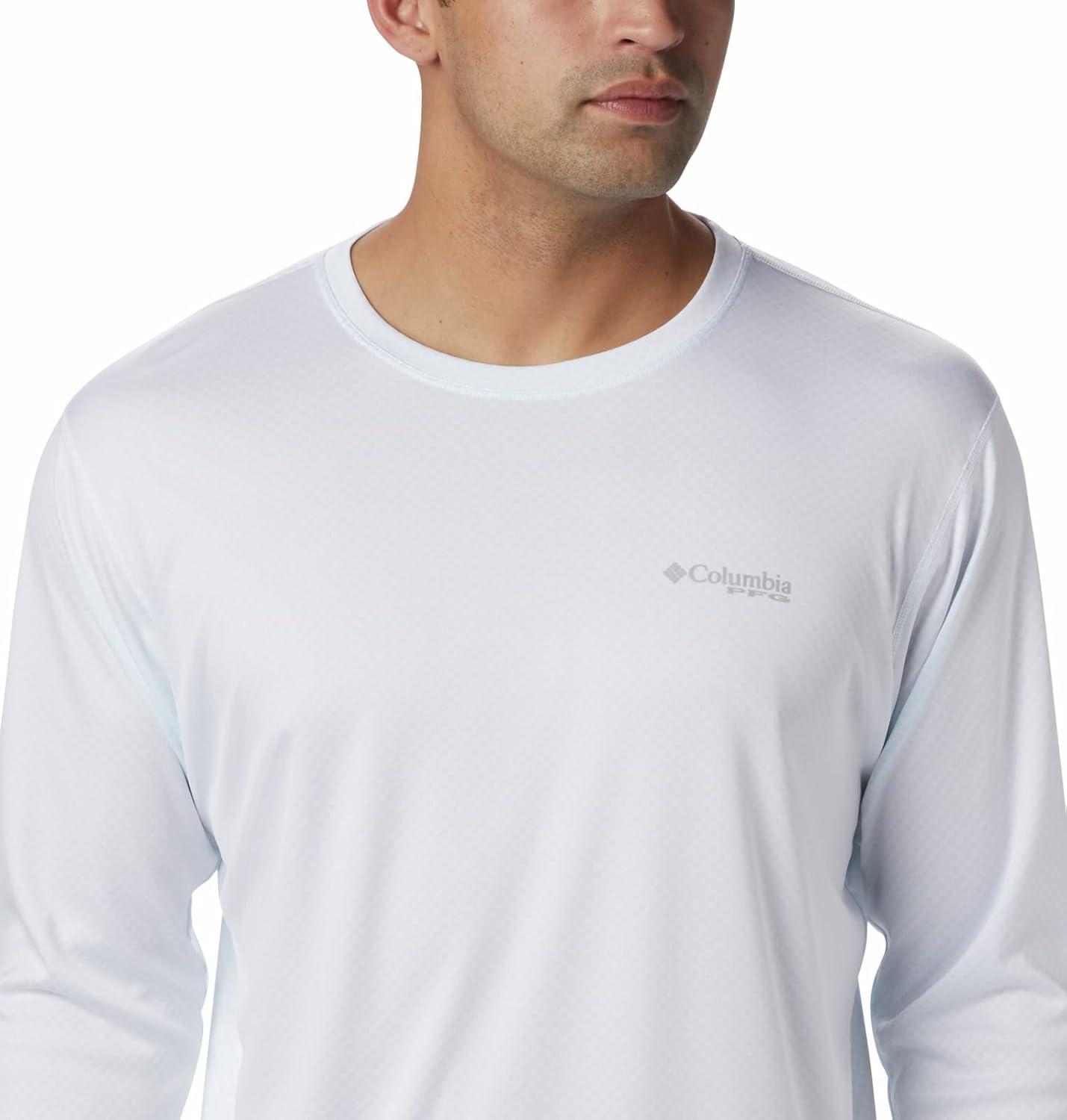 imageColumbia mens Pfg Zero Rules Long Sleeve ShirtWhite