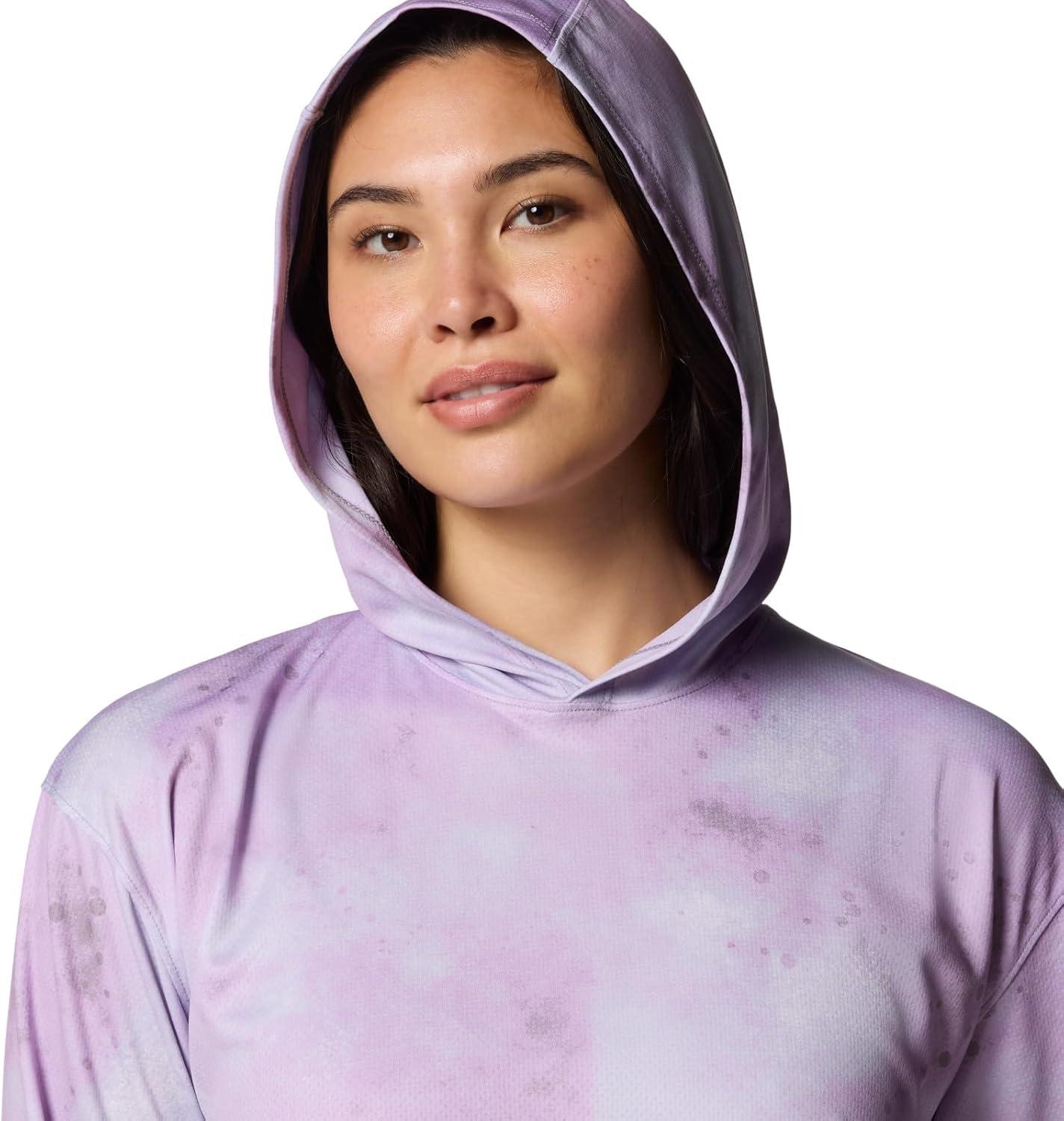 imageColumbia womens Pfg Solar Stream Printed HoodieHydrangea Seafoamed