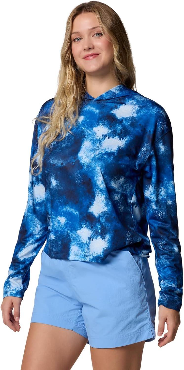 imageColumbia womens Pfg Solar Stream Printed HoodieVivid Blue Seafoamed