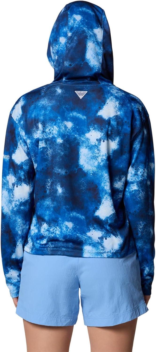 imageColumbia womens Pfg Solar Stream Printed HoodieVivid Blue Seafoamed