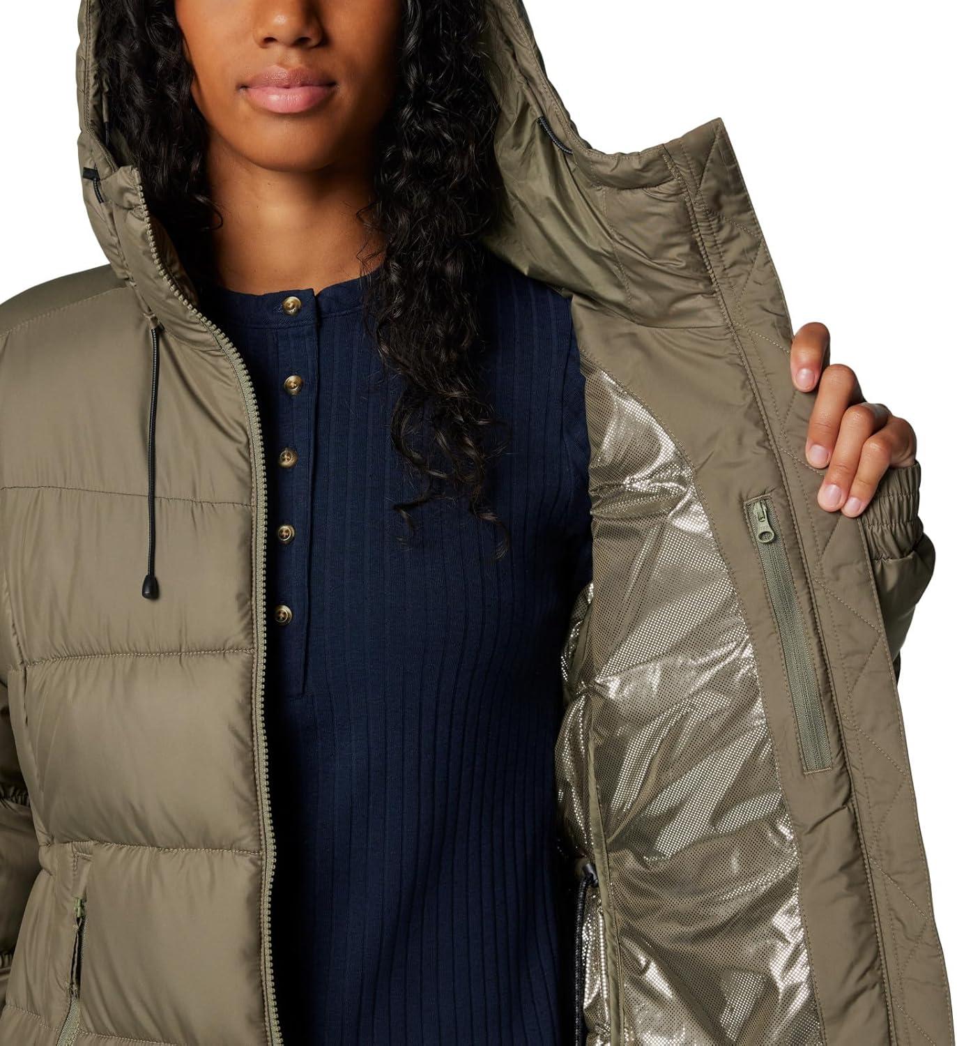 imageColumbia womens Pike Lake Ii Long JacketStone Green